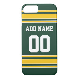 Football Jersey with Custom Name Number iPhone 8/7 Case