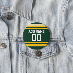 Football Jersey with Custom Name Number Pinback Button