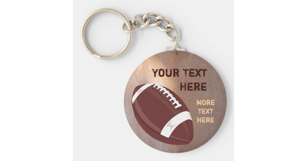 Football Keychain Zazzle