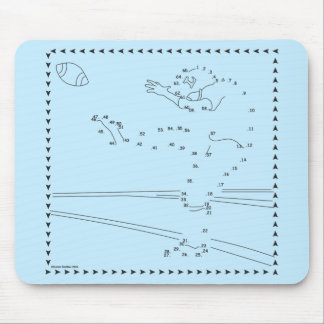 Football Kicker Connect The Dots Mouse Pad