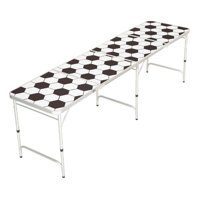 Football Kids Soccer pattern Footballer birthday Beer Pong Table (Angled)