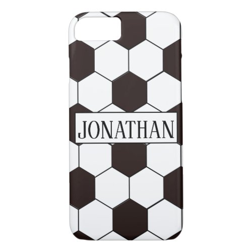 Football Kids Soccer pattern Footballer birthday iPhone 87 Case