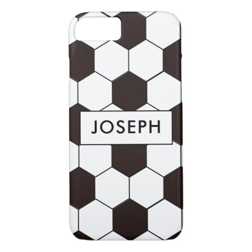 Football Kids Soccer pattern Footballer birthday iPhone 87 Case