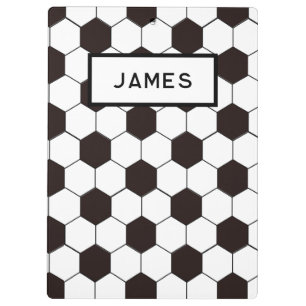 Football Kids Soccer pattern Footballer birthday Clipboard