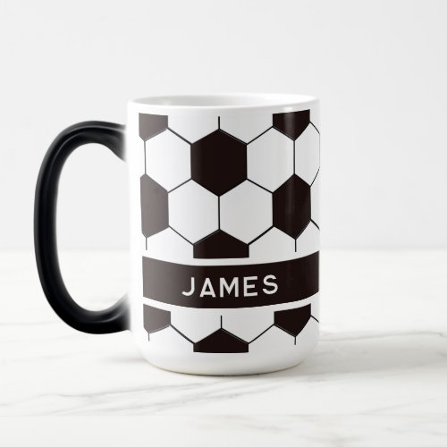 Football Kids Soccer pattern Footballer birthday Magic Mug