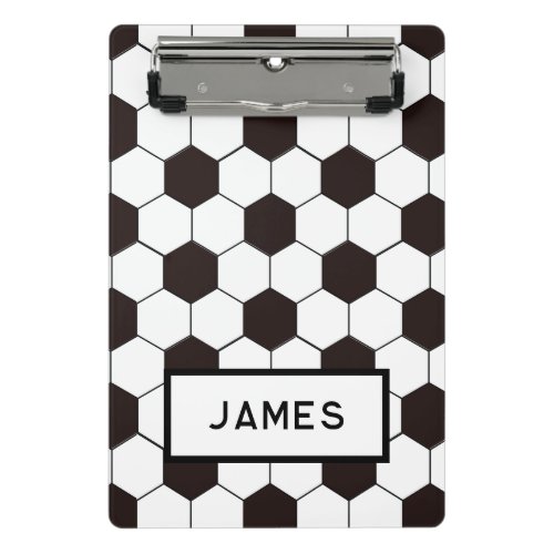 Football Kids Soccer pattern Footballer birthday Mini Clipboard