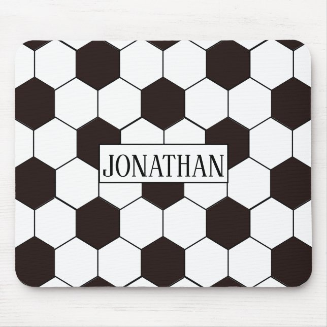 Football Kids Soccer pattern Footballer birthday Mouse Pad (Front)