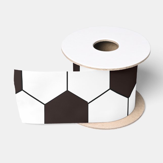 Football Kids Soccer pattern Footballer birthday Satin Ribbon (Spool)
