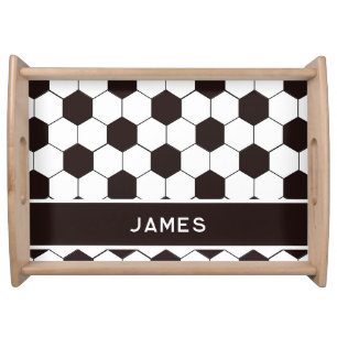 Football Kids Soccer pattern Footballer birthday Serving Tray