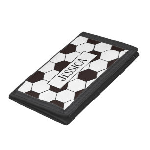 Football Kids Soccer pattern Footballer birthday Tri-fold Wallet