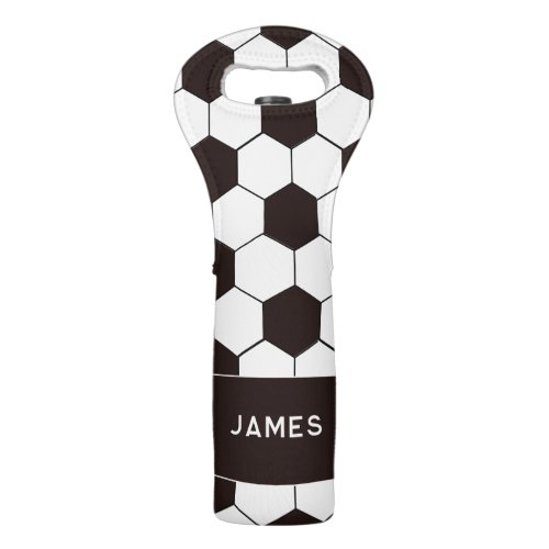 Football Kids Soccer pattern Footballer birthday Wine Bag