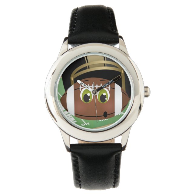 Football Kid's Stainless Steel Watch (Front)