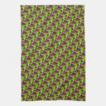 Football Kitchen Towel by GroceryGirlCooks at Zazzle