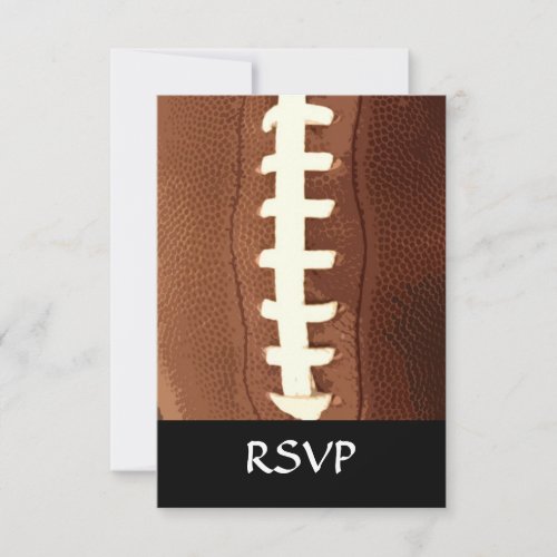 Football Laces Graphic Custom Invitations