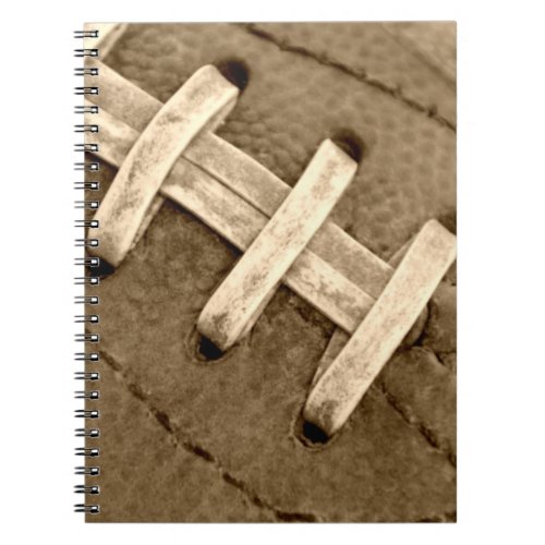 Football Laces Spiral Notebook