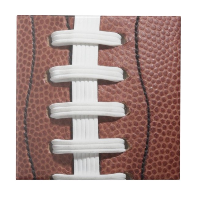 Football Laces Sports Ceramic Tile (Front)