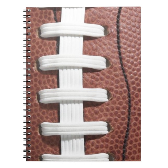 Football Laces Sports Notebook (Front)