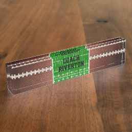 Football Laces Texture Background 3 Desk Name Plate