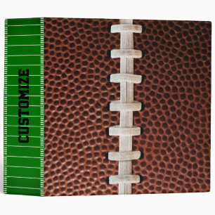 Football Laces Texture Background 3 Ring Binder