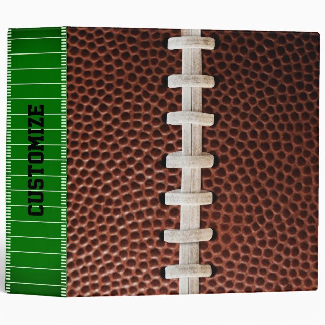 Football Laces Texture Background 3 Ring Binder (Front/Spine)