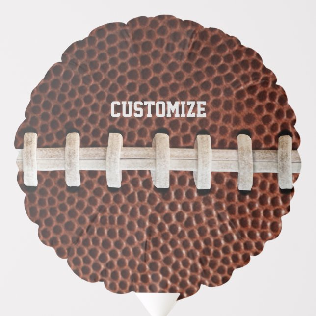 Football Laces Texture Background Balloon (Front)