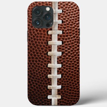 Football Laces Texture Background  Iphone 13 Pro Max Case by ManCavePortal at Zazzle