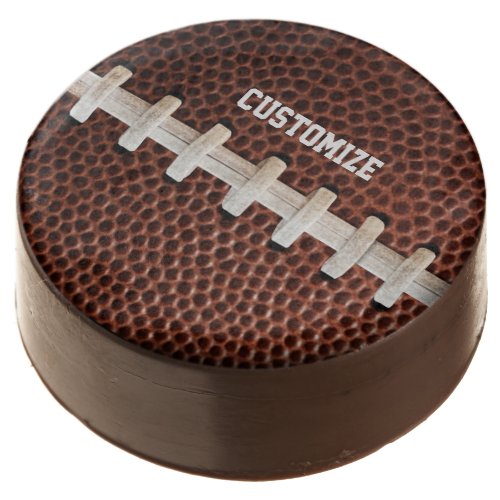 Football Laces Texture Background  Chocolate Covered Oreo