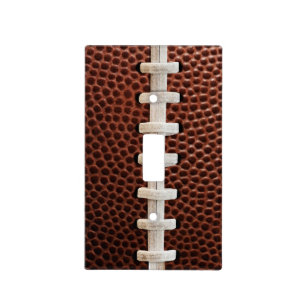 Football Laces Texture Background Light Switch Cover