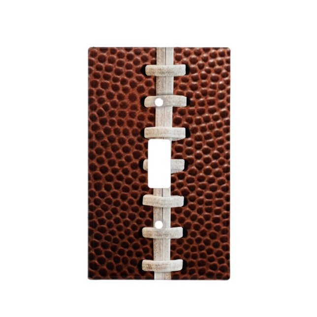 Football Laces Texture Background  Light Switch Cover (Front)
