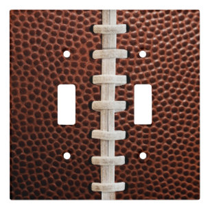 Football Laces Texture Background Light Switch Cover