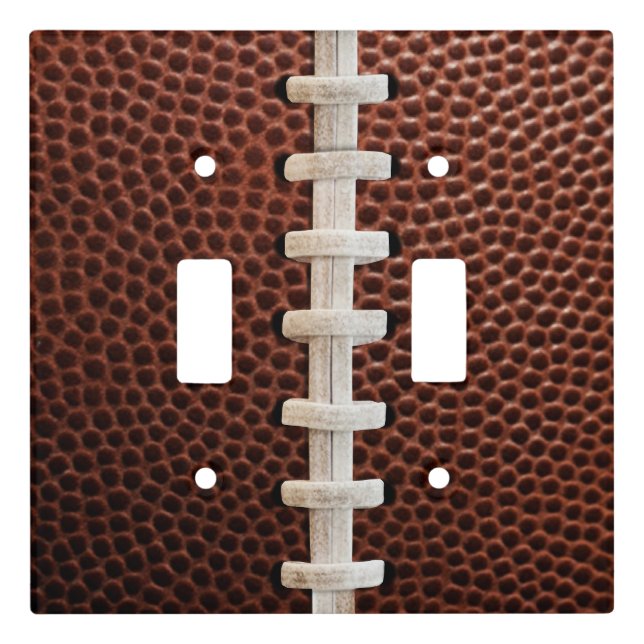 Football Laces Texture Background  Light Switch Cover (Front)