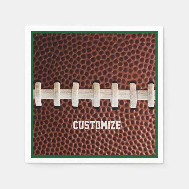 Football Laces Texture Background  Napkins (Front)