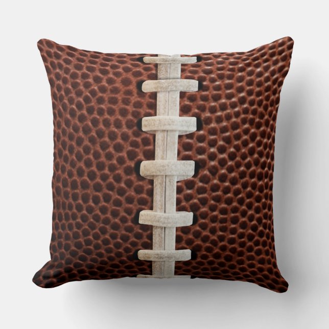 Football Laces Texture Background Throw Pillow (Front)