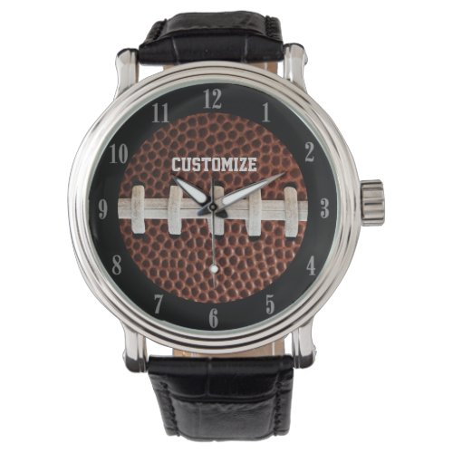 Football Laces Texture Background Watch