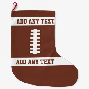 Football Large Christmas Stocking