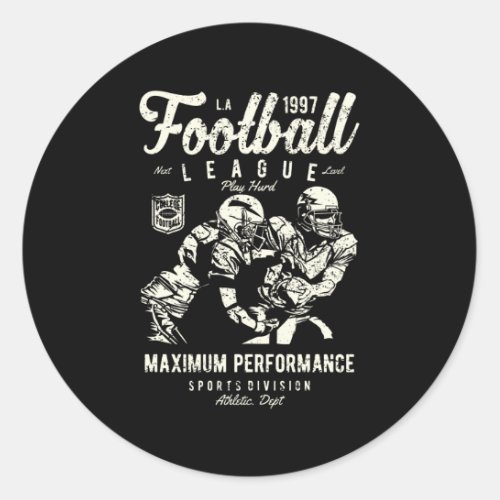 Football League Classic Round Sticker