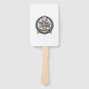 Football Legends Club Vintage Soccer Shirt Design_ Hand Fan