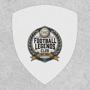 Football Legends Club Vintage Soccer Shirt Design_ Patch