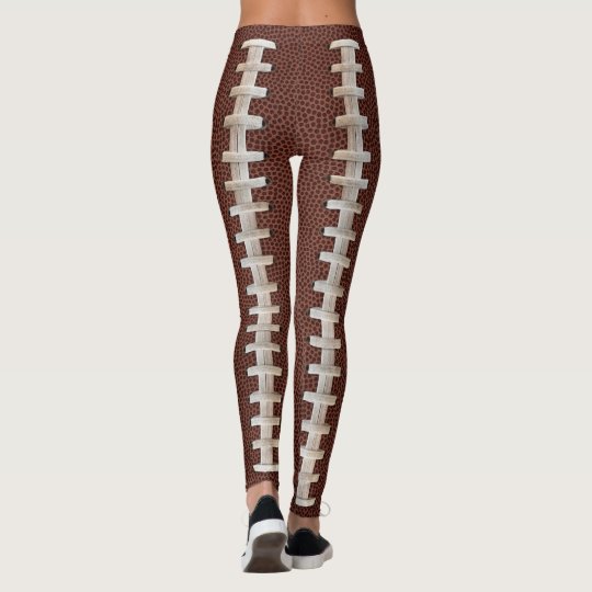 Football Leggings with Stiching on Front and Back | Zazzle.com