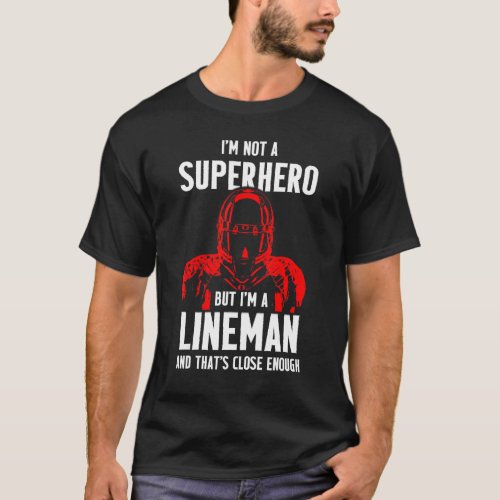 Football Lineman Hero Offensive Defensive Player 3 T_Shirt