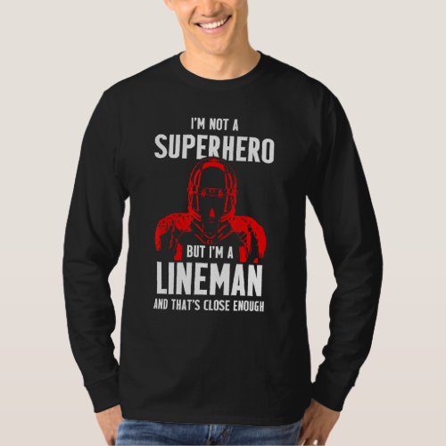 Football Lineman Hero Offensive Defensive Player 3 T_Shirt