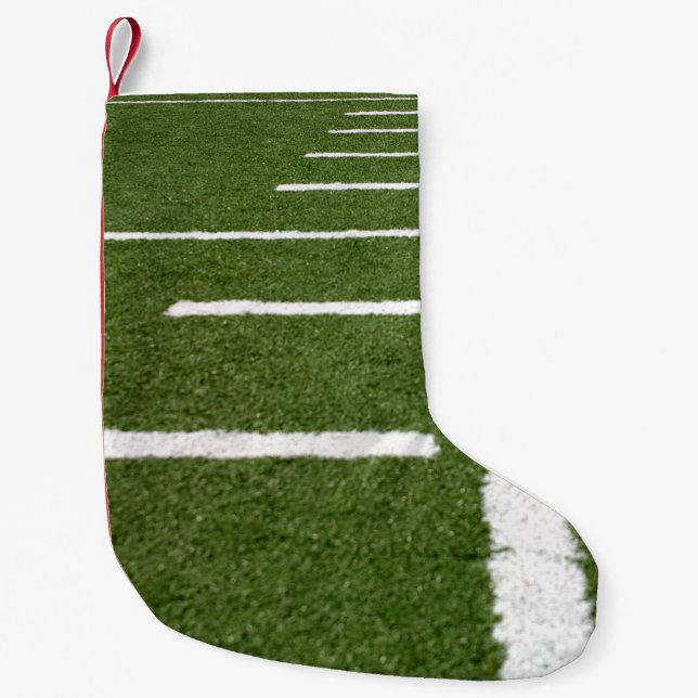 Football Lines Small Christmas Stocking (Front)