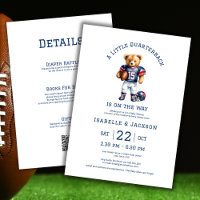 Football Little Quarterback Baby Shower QR Code