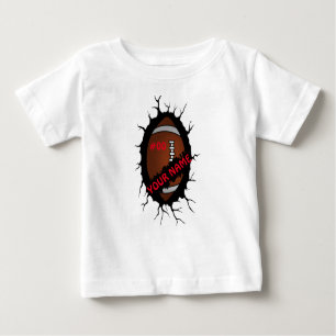 Football Logo, Football Custom Name, Football Gift Baby T-Shirt