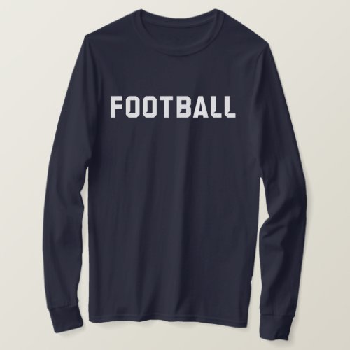 Football Long Sleeve T_shirt custom