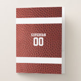 Black Gold Football Jersey Custom Name Number Pocket Folder