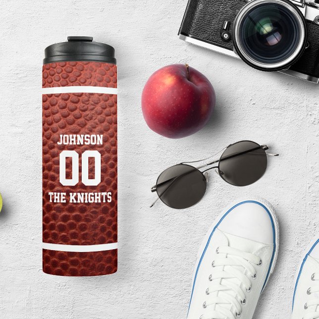 Football Look Personalized Thermal Tumbler (Creator Uploaded)