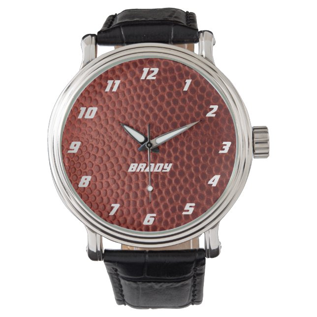 Football Look Personalized Watch (Front)