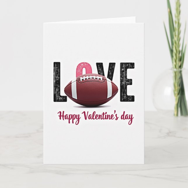 Football Love Pattern Card (Front)