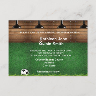 Football Love Story RSVP Invitation
